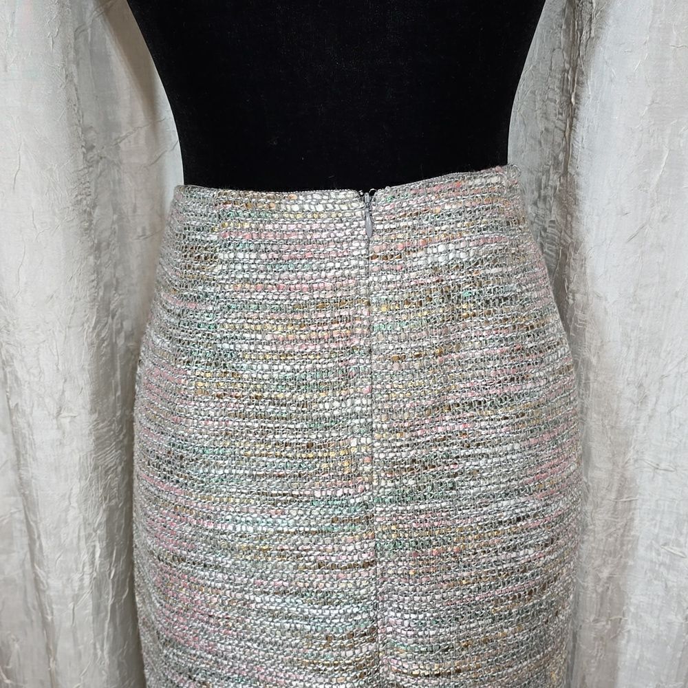 Ann Taylor Pastel Tweed Pencil Skirt - Picture 8 of 16